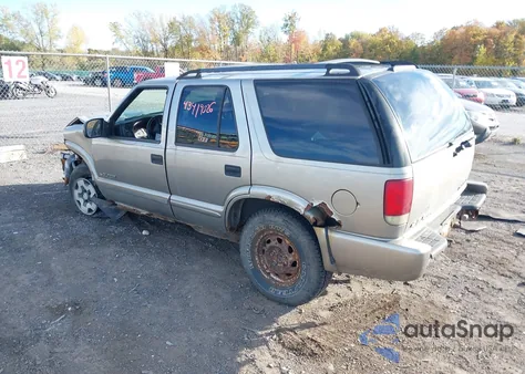 2002 Chevrolet Blazer Ls из США, поврежденный, VIN 1GNDT13W52K232896